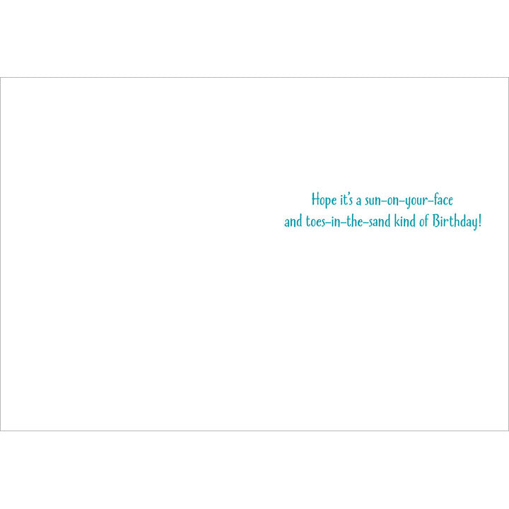 Avanti Press Little Kid Relaxing on Beach Birthday Card