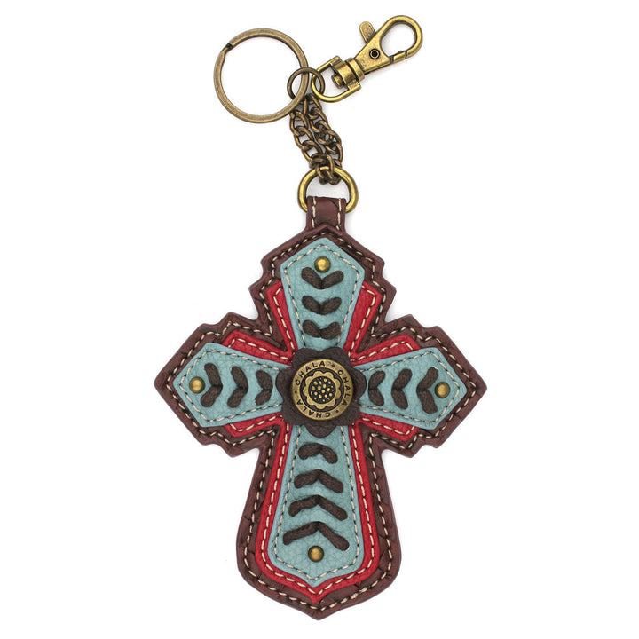 Chala Key Fob - Chevron Cross