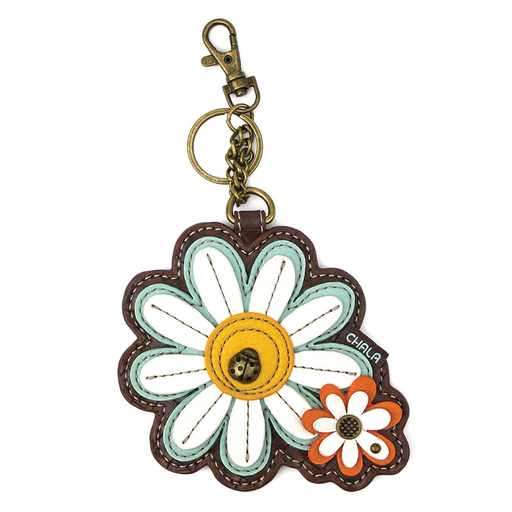 Chala Coin Purse/Key Fob - Daisy