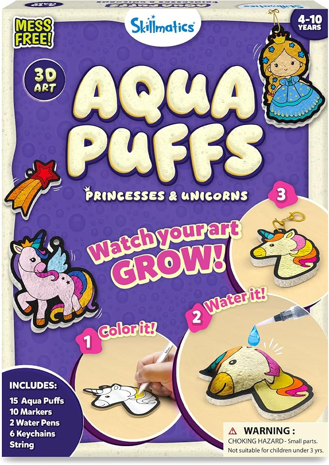 Skillmatics Aqua Puffs 3D Art Kit - Unicorn
