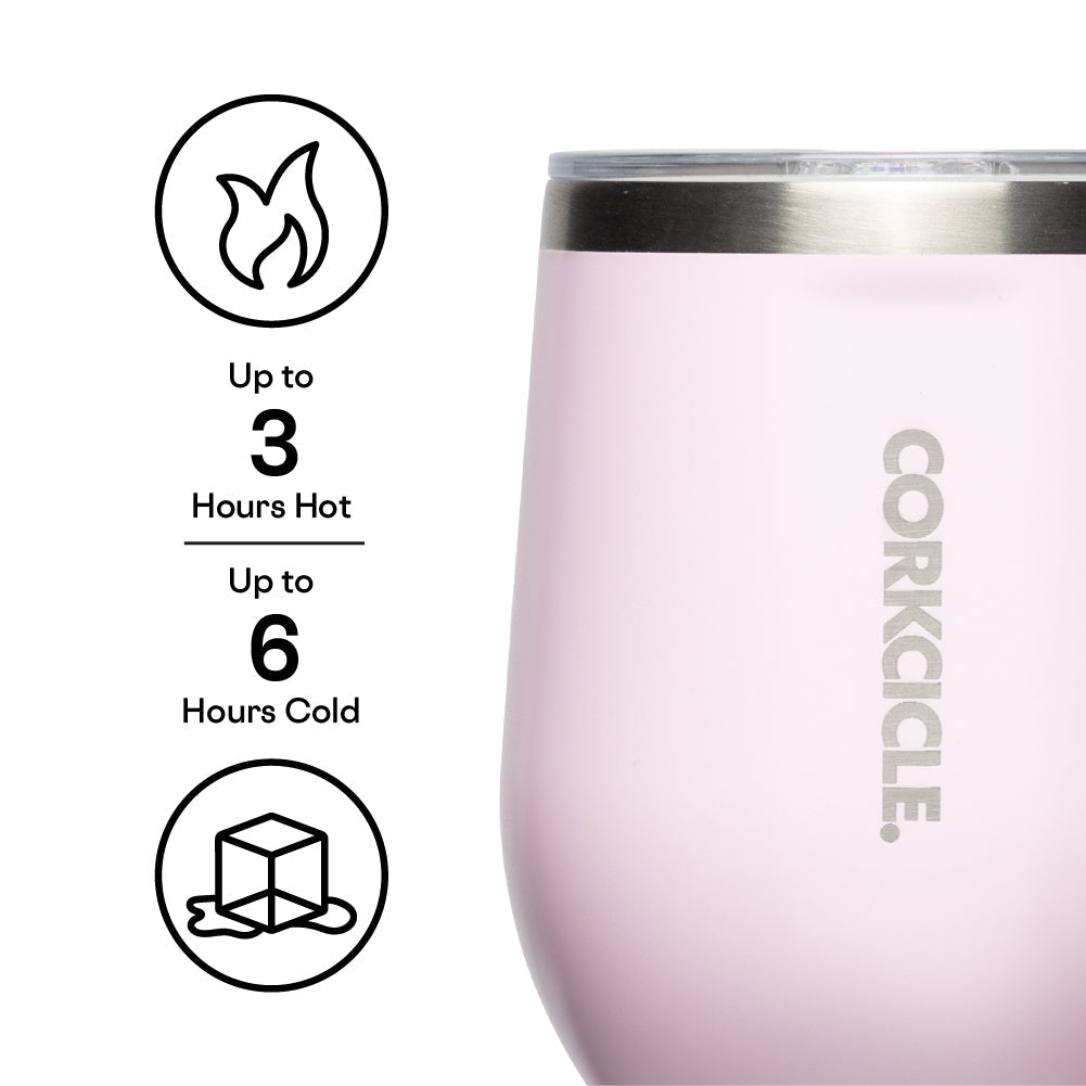 Corkcicle 12oz Stemless - Power Puff