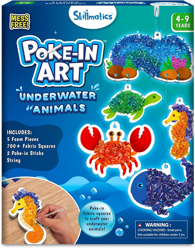 Skillmatics Poke In Art - Underwater Animals