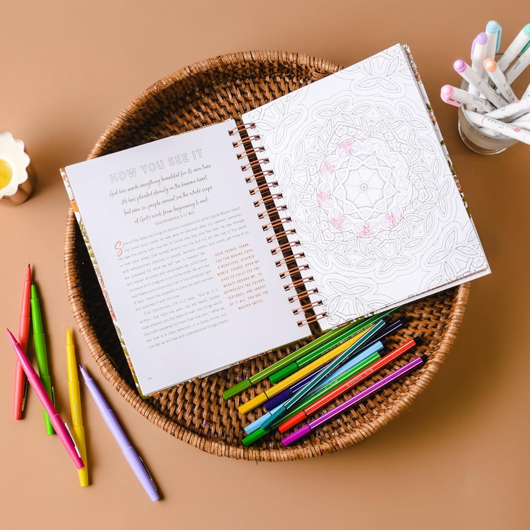 Set Your Mind on Things Above: Devotional Adult Coloring Book