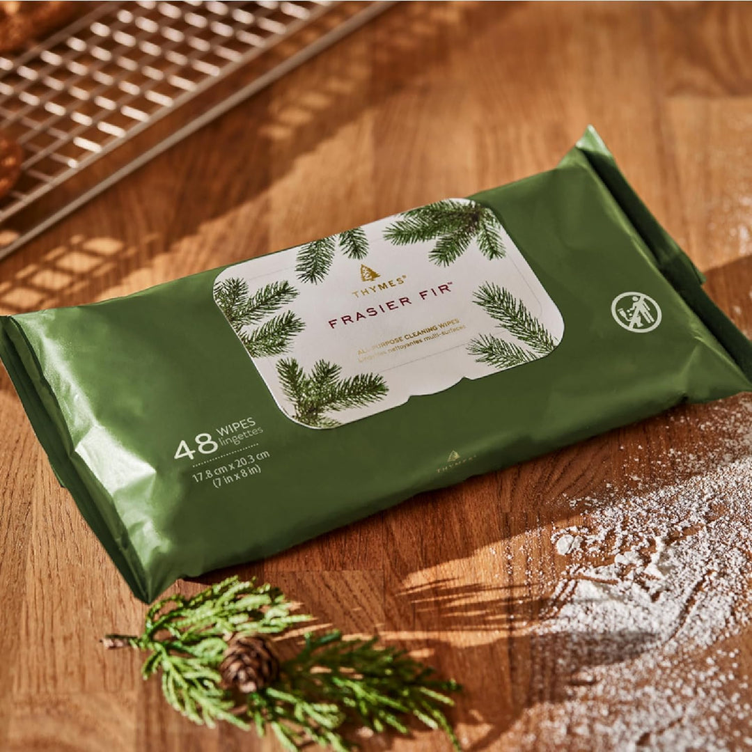 Thymes All-Purpose Cleaning Wipes - Frasier Fir (48 wipes)