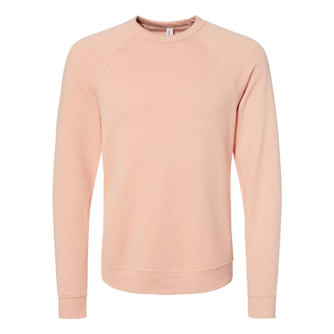 Bella + Canvas Sponge Fleece Crewneck Sweatshirt - Peach