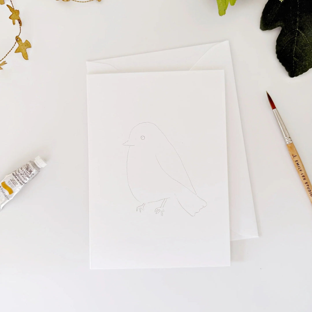 Emily Lex Watercolor Notecard Set - Birds