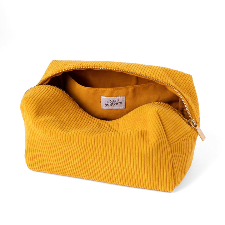 Elyse Breanne Corduroy Cosmetic Bag - Honey