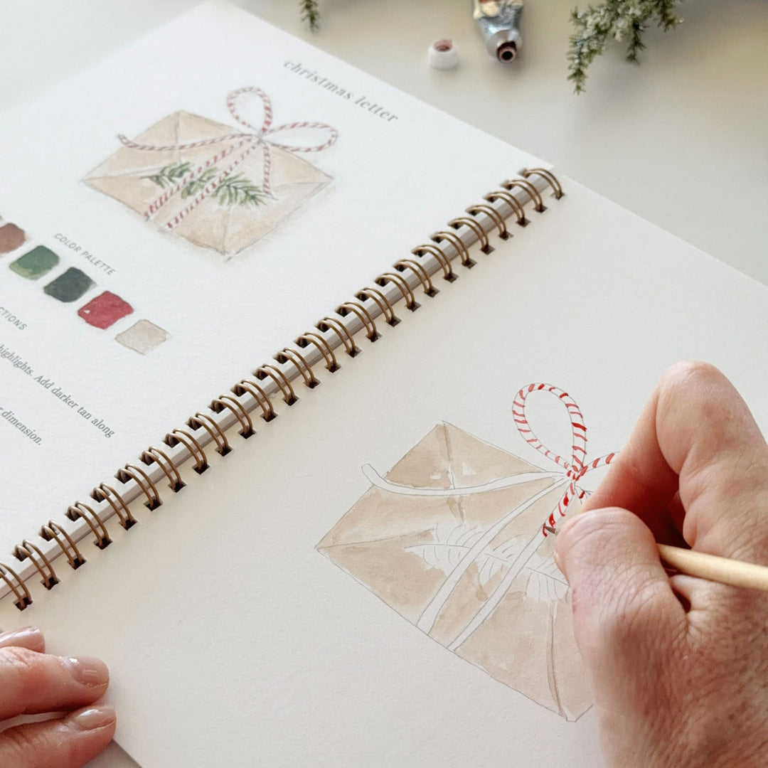 Emily Lex Watercolor Workbook - Classic Christmas