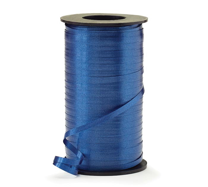 Burton & Burton  3/16" Crimped Navy Curling Ribbon