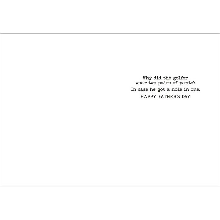 Avanti Press Golfer on a Cliff Father's Day Card