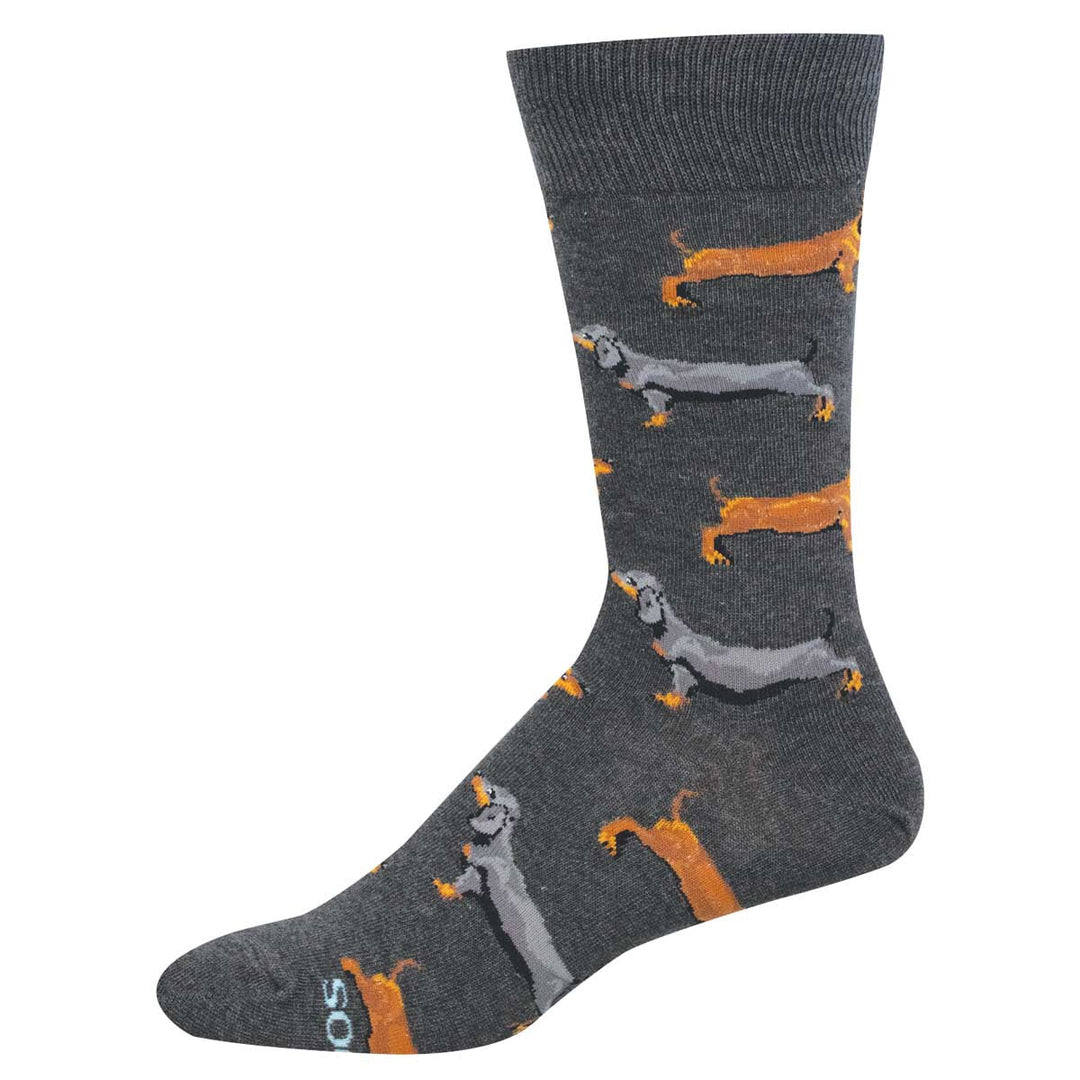 Socksmith Cotton Crew Socks - Dachshunds (10-13)