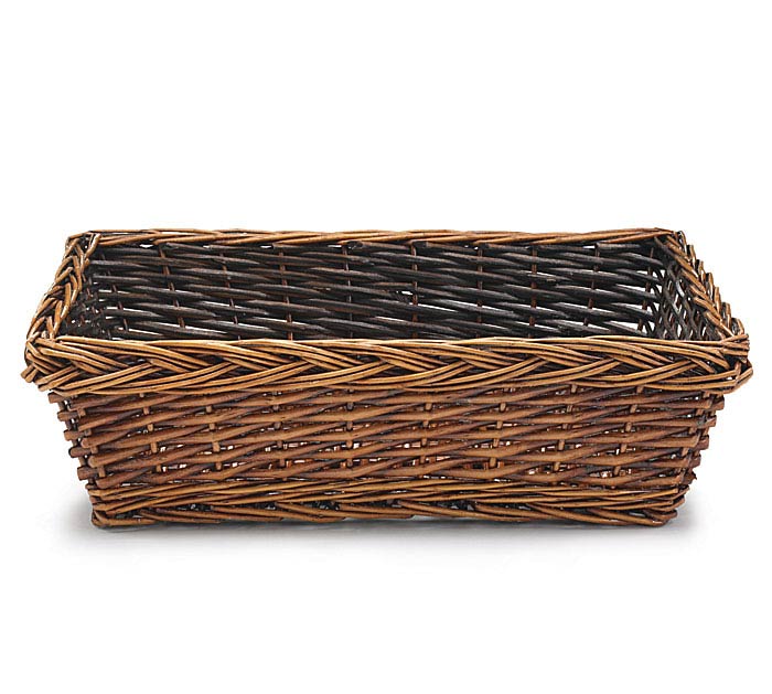 Burton & Burton Basket - Dark Stain Willow (17")