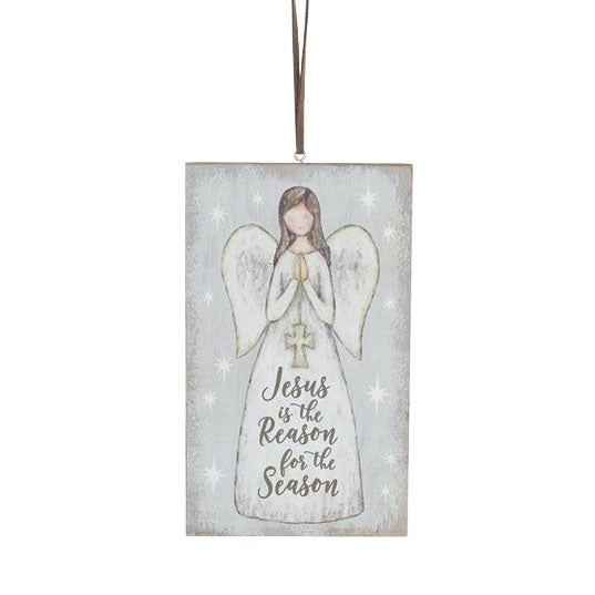 Burton & Burton Ornament - Angel Plaque with Jesus is the Reason