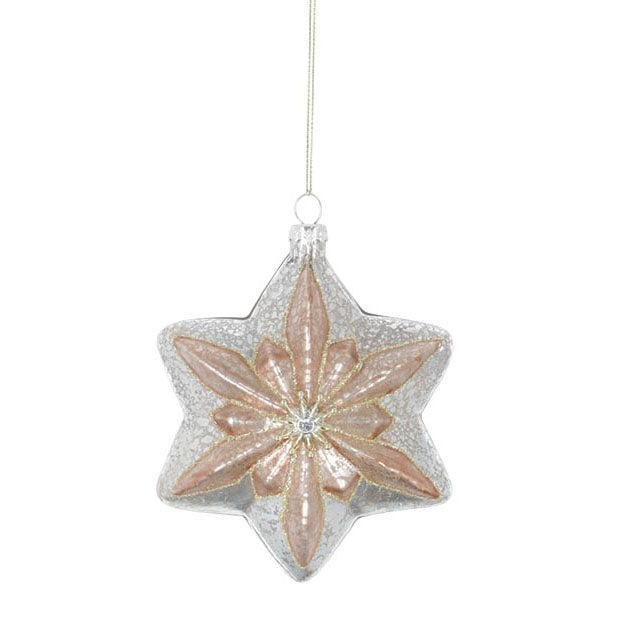 Burton & Burton Ornament - Golden Snowflake Style 2