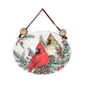 Burton & Burton Ornament - Wooden Cardinal Style 1