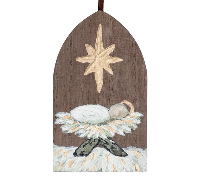 Burton & Burton Ornament - Wood Arch Jesus