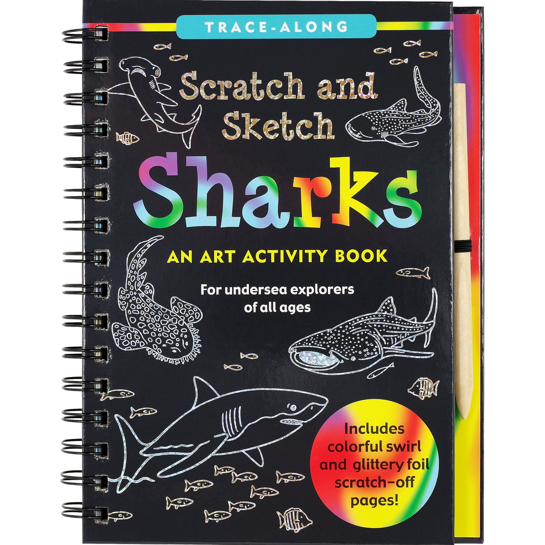 Peter Pauper Press Scratch and Sketch - Sharks