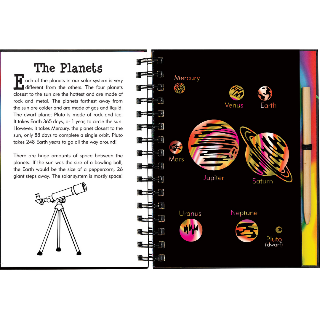 Peter Pauper Press Scratch and Sketch - Solar System