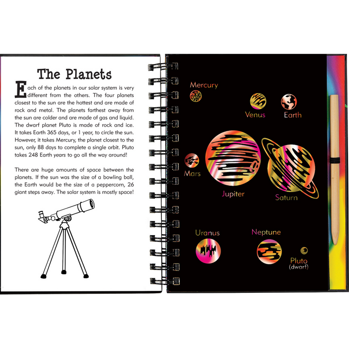 Peter Pauper Press Scratch and Sketch - Solar System