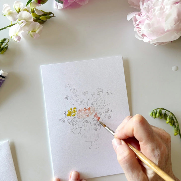 Emily Lex Watercolor Notecard Set - Bouquet