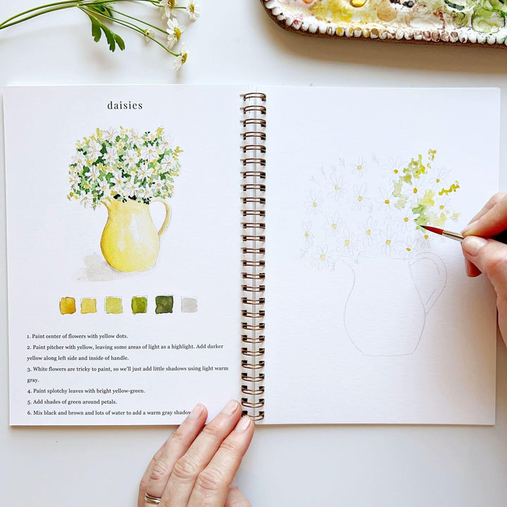 Emily Lex Watercolor Workbook - Flowers