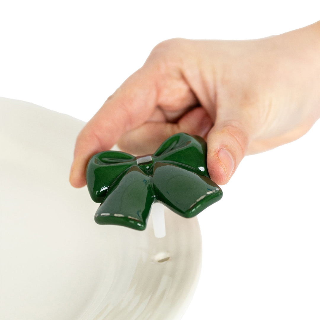 Nora Fleming Mini - Green Bow