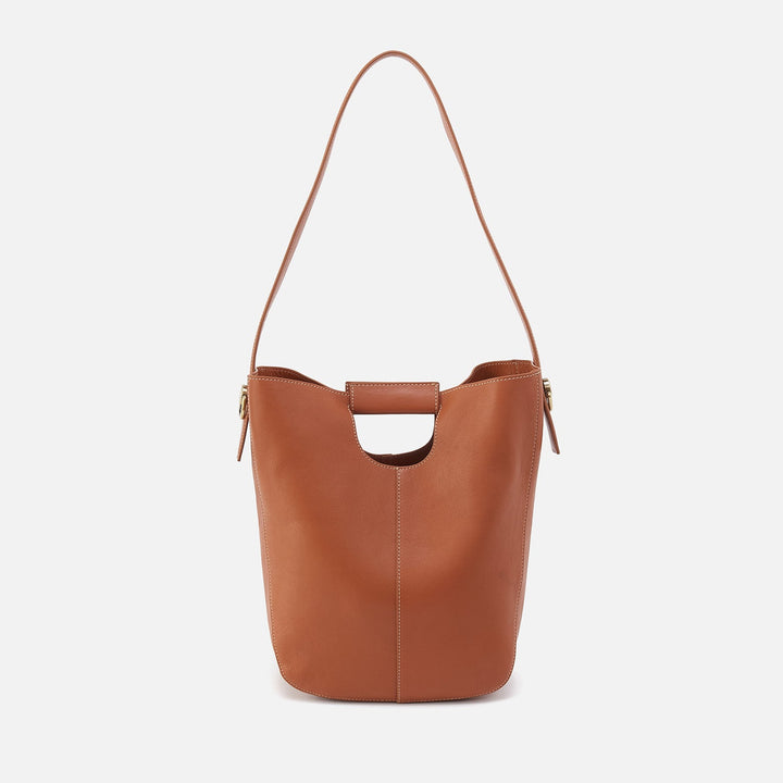 Hobo Camden Shoulder Bag - Burnished Copper Polished Leather