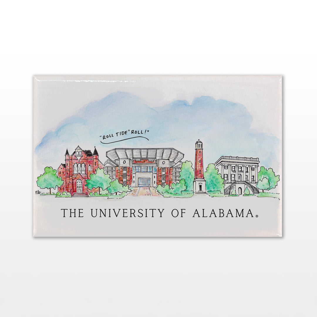 Valiant Gifts Alabama Skyline Magnet