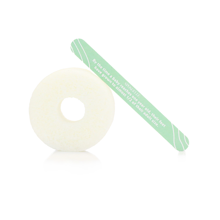 Spongellé® Peppermint | PediPOP! Pedi Buffer & Nail File - 30+ WASHES