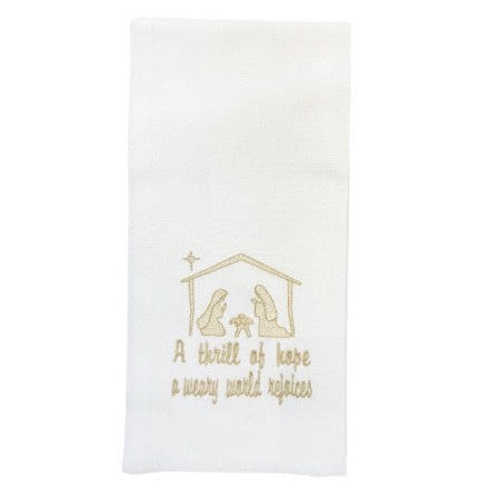 Hanging By A Thread Towel - A Thrill of Hope