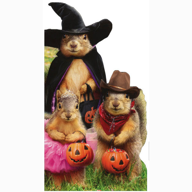 Avanti Press Squirrel Trick Or Treaters Halloween Card