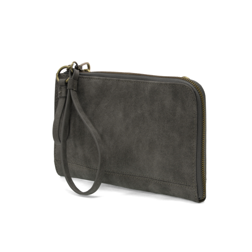 Joy Susan Faux Suede Karina Convertible Wristlet & Wallet - Shadow