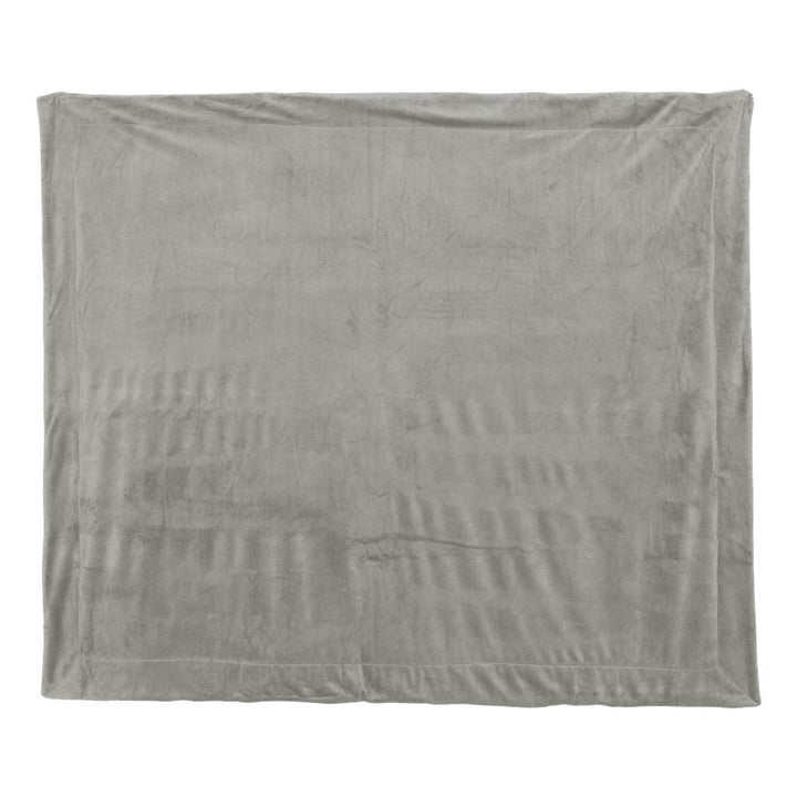 Alpine Fleece Micro Mink Sherpa Blanket - Grey