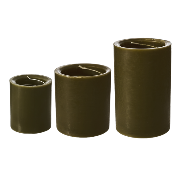 Spiral Light Candle Amber & Moss - Small