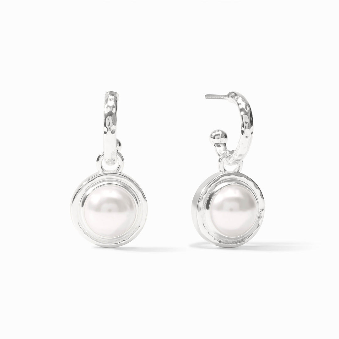 Julie Vos Astor 6-in-1 Charm Earrings - Iridescent Clear Crystal /OS