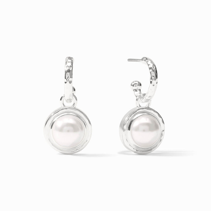 Julie Vos Astor 6-in-1 Charm Earrings - Iridescent Clear Crystal /OS