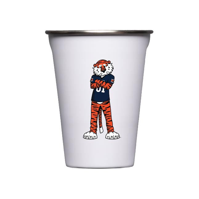 Corkcicle Eco Stacker with  Auburn Albie Logo - Gloss White