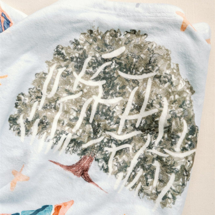 Gracefully Made Art Auburn University Flannel Fleece Blanket