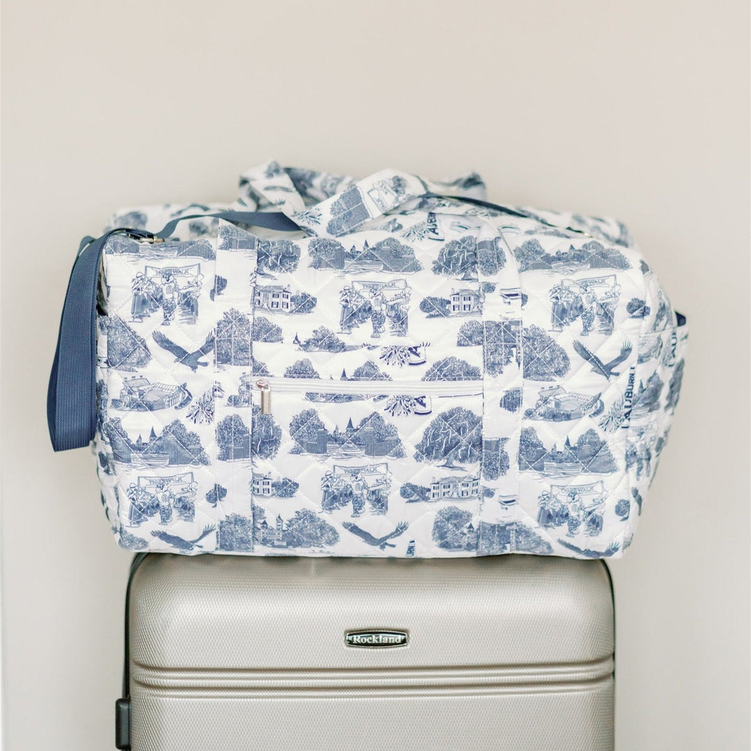 Gracefully Made Art Auburn University Quilted Duffle