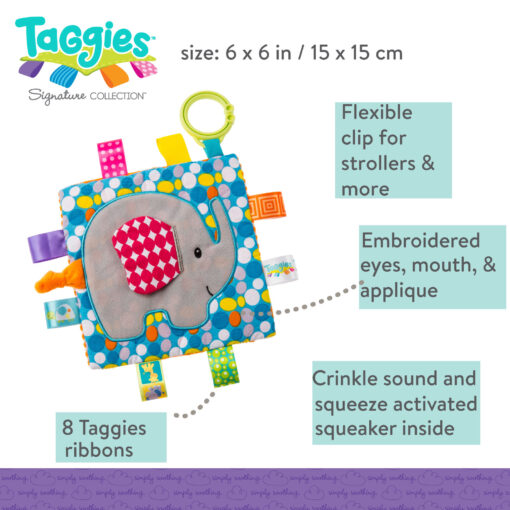 Taggies Crinkle Me - Elephant