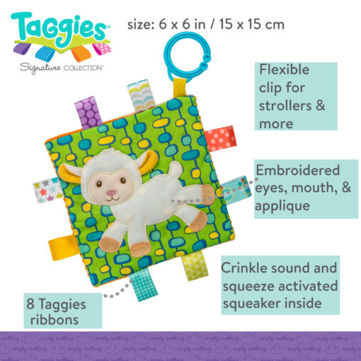 Taggies Crinkle Me - Sherbet Lamb