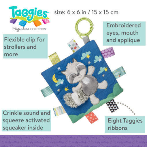Taggies Crinkle Me - Harley Raccoon