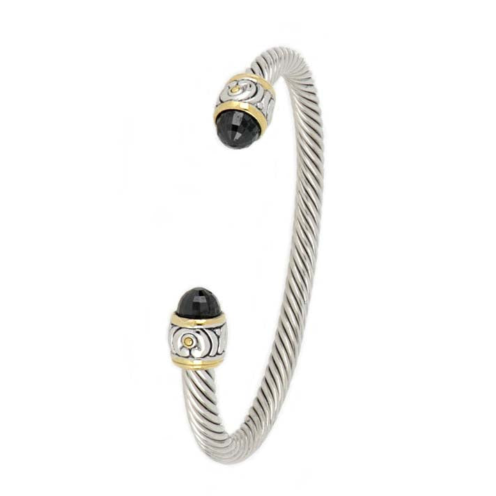 John Medeiros Nouveau Small Wire Cuff Bracelet - Black