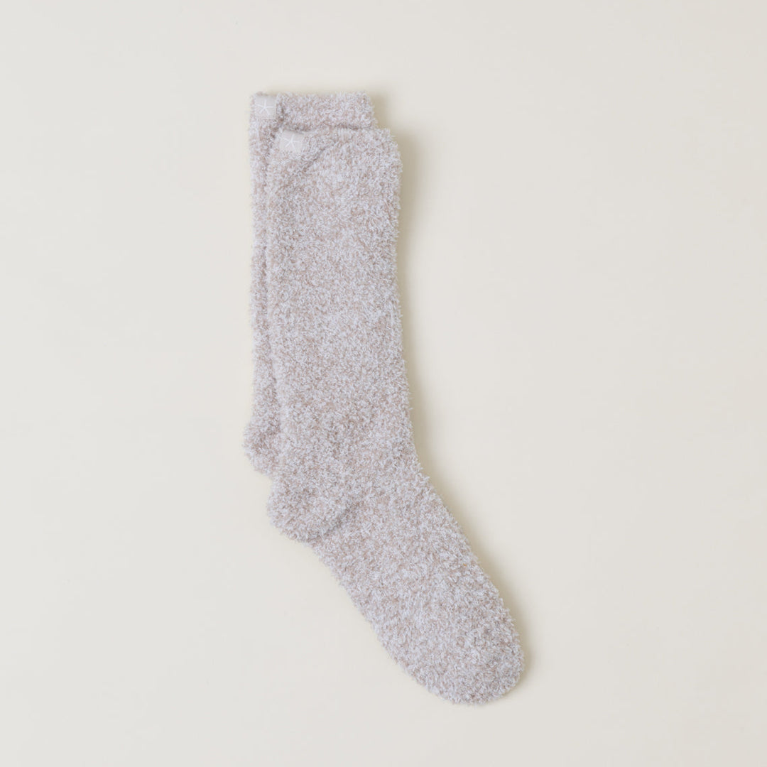 CozyChic® Heathered Socks - Stone / White (S-M)