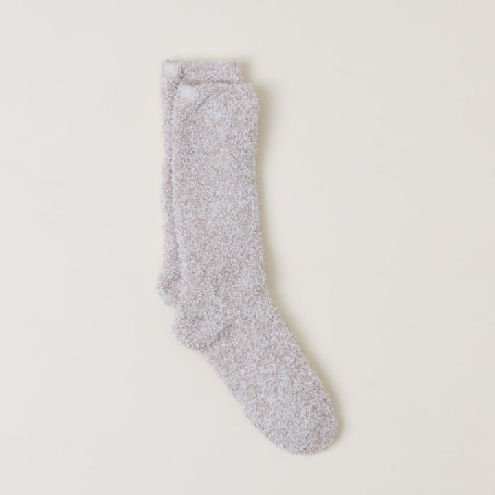 CozyChic® Heathered Socks - Stone / White (S-M)