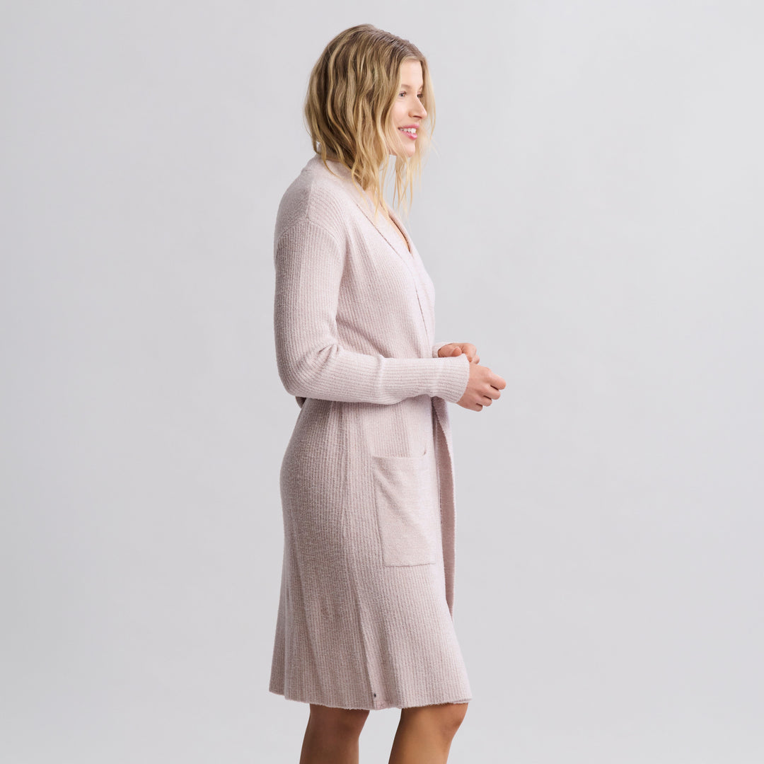 CozyChic Lite® Ribbed Robe - Faded Rose / Pearl