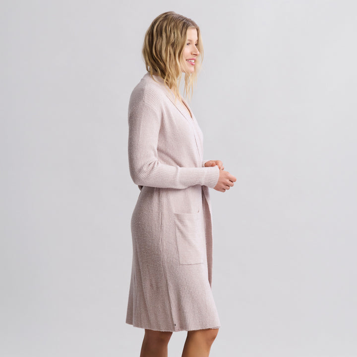 CozyChic Lite® Ribbed Robe - Faded Rose / Pearl