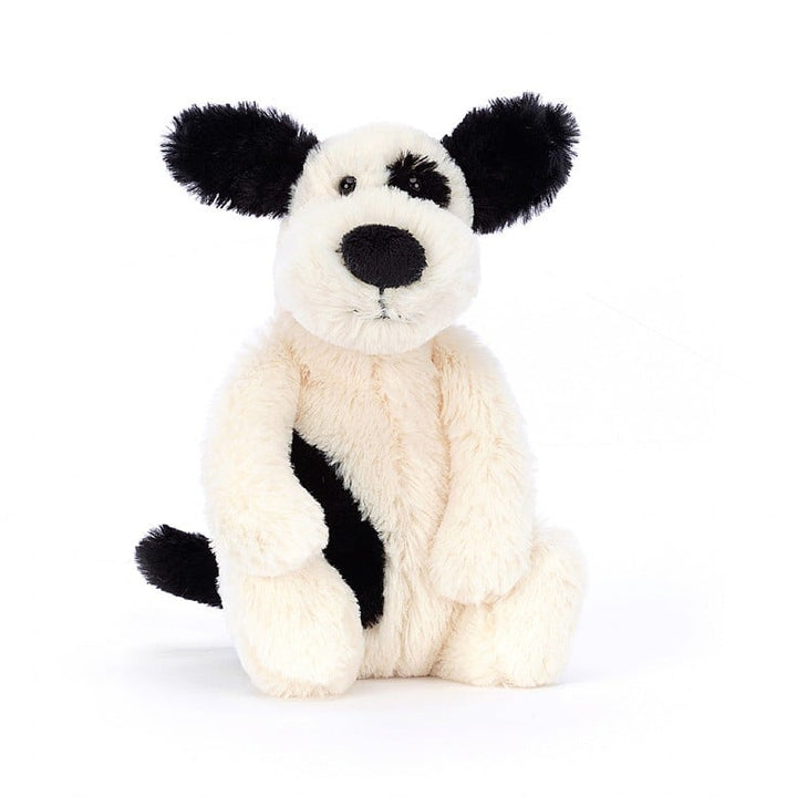 Jellycat Bashful Small Puppy - Black & Cream