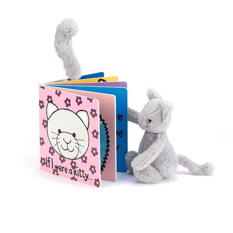 Jellycat Book - If I Were A Kitty (Grey)