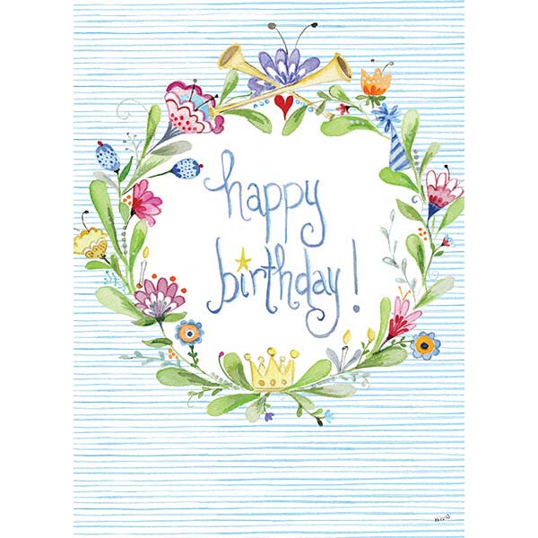 Kris-10's Creations Bday Celebration Wreath Birthday Card